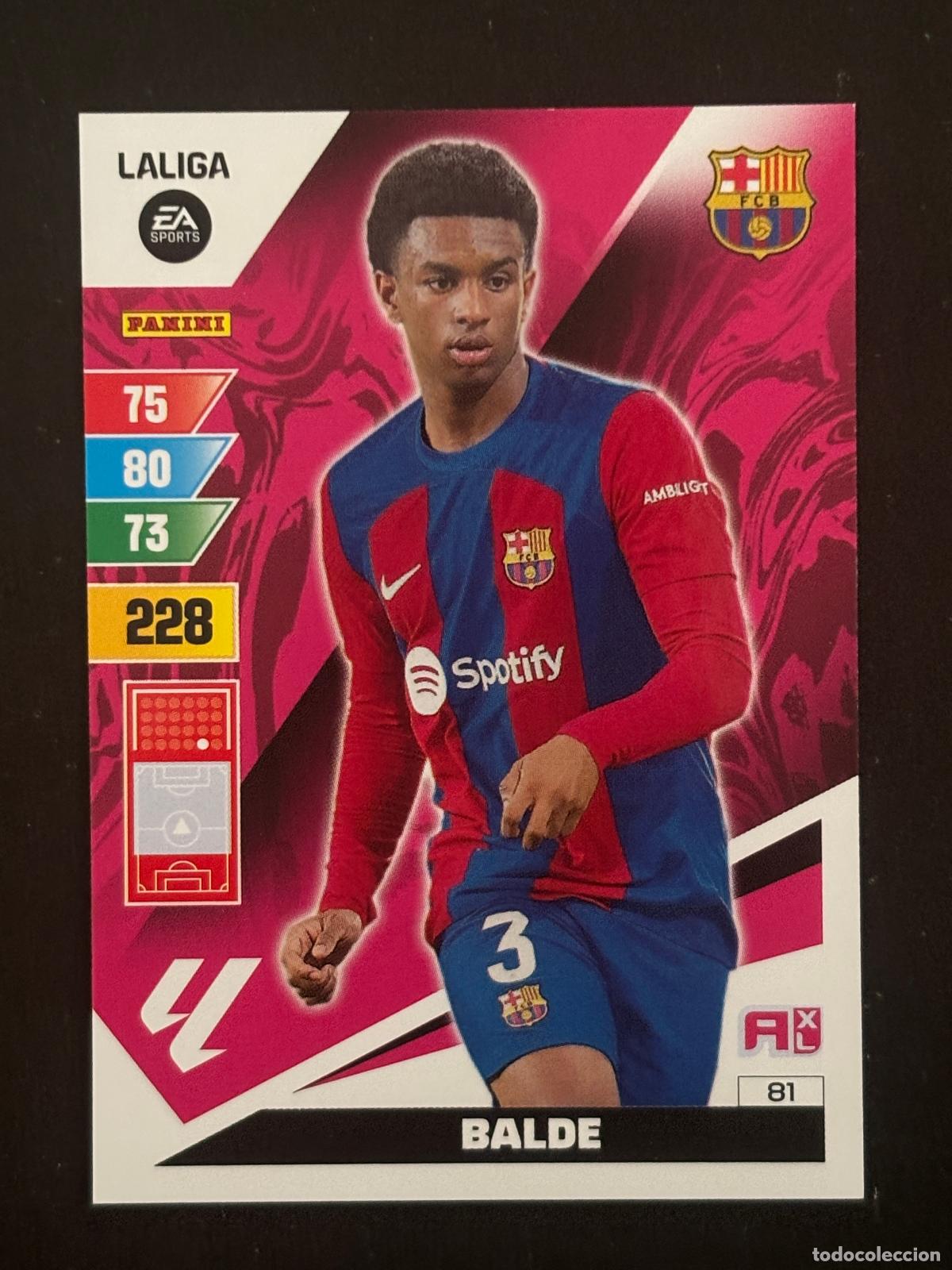 Figurine di Calcio: 81 BALDE BARCELONA ADRENALYN XL LALIGA EA SPORTS 23-24 2023-2024 PANINI