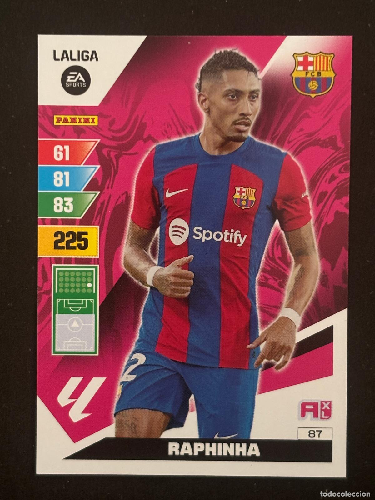 Figurine di Calcio: 87 RAPHINHA BARCELONA ADRENALYN XL LALIGA EA SPORTS 23-24 2023-2024 PANINI