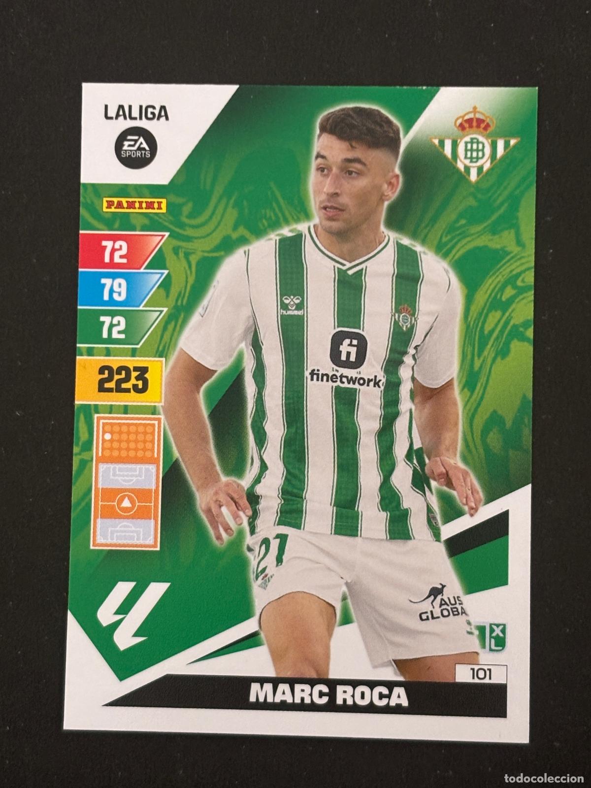 Figurine di Calcio: 101 MARC ROCA BETIS ADRENALYN XL LALIGA EA SPORTS 23-24 2023-2024 PANINI