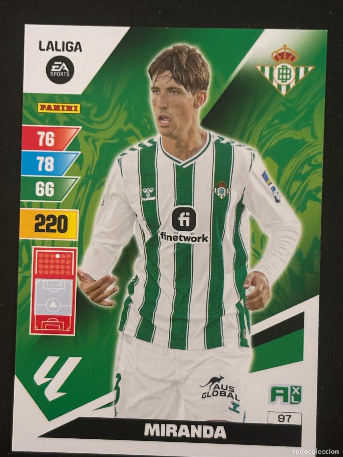 Figurine di Calcio: 97 MIRANDA BETIS ADRENALYN XL LALIGA EA SPORTS 23-24 2023-2024 PANINI