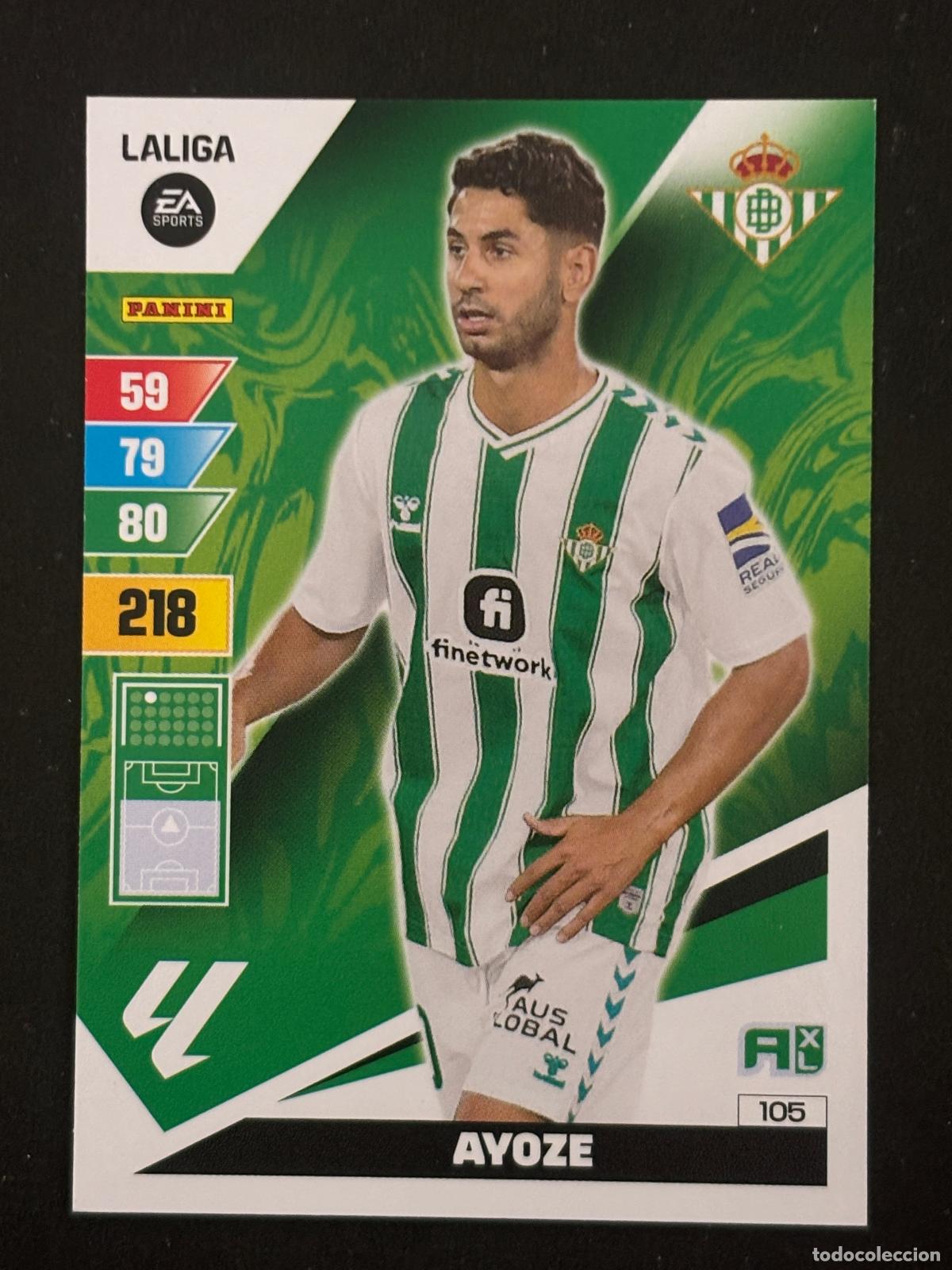 Figurine di Calcio: 105 AYOZE BETIS ADRENALYN XL LALIGA EA SPORTS 23-24 2023-2024 PANINI