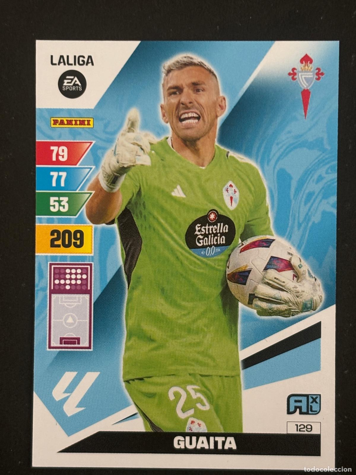 Football Stickers: 129 GUAITA CELTA ADRENALYN XL LALIGA EA SPORTS 23-24 2023-2024 PANINI