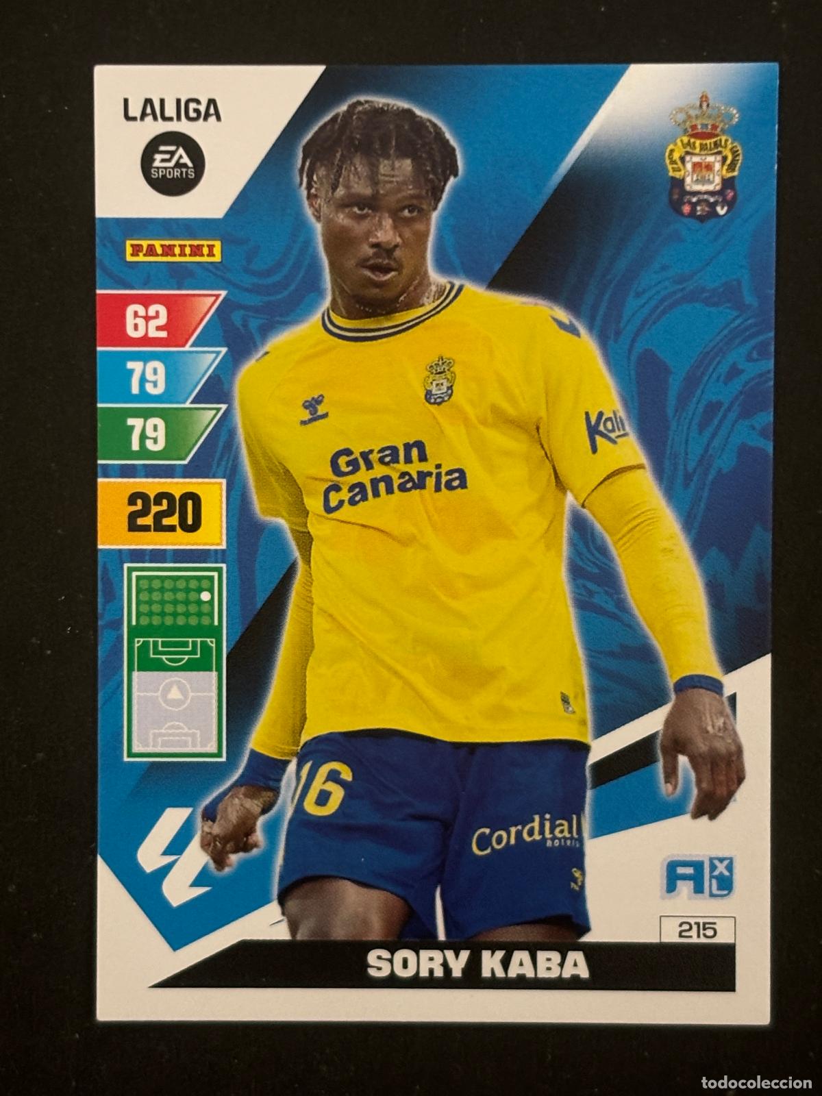Football Stickers: 215 SORY KABA LAS PALMAS ADRENALYN XL LALIGA EA SPORTS 23-24 2023-2024 PANINI
