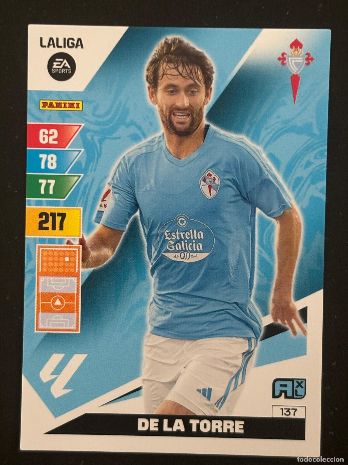 Football Stickers: 137 DE LA TORRE CELTA ADRENALYN XL LALIGA EA SPORTS 23-24 2023-2024 PANINI
