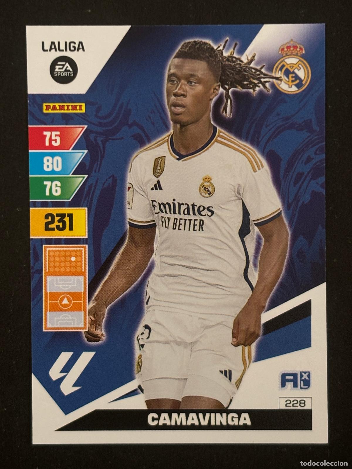 Figurine di Calcio: 228 CAMAVINGA REAL MADRID ADRENALYN XL LALIGA EA SPORTS 23-24 2023-2024 PANINI