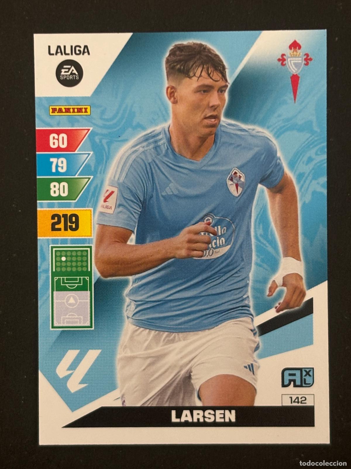 Figurine di Calcio: 142 LARSEN CELTA ADRENALYN XL LALIGA EA SPORTS 23-24 2023-2024 PANINI