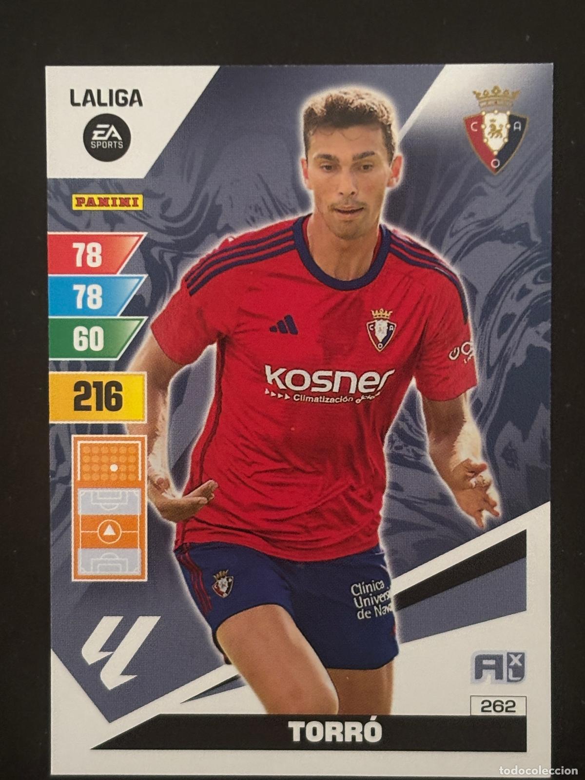 Figurine di Calcio: 262 TORR&Oacute; OSASUNA ADRENALYN XL LALIGA EA SPORTS 23-24 2023-2024 PANINI