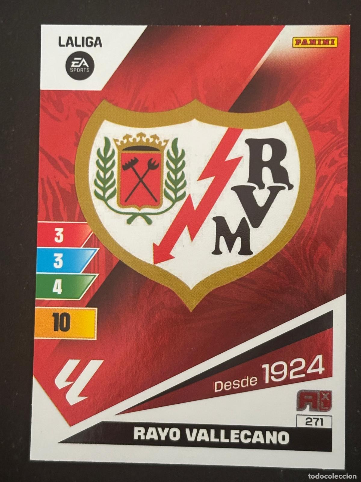 Figurine di Calcio: 271 ESCUDO RAYO ADRENALYN XL LALIGA EA SPORTS 23-24 2023-2024 PANINI