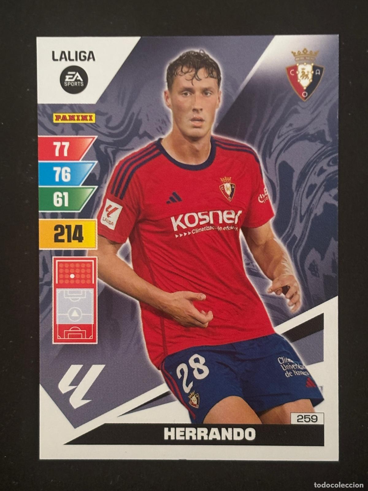 Figurine di Calcio: 259 HERRANDO OSASUNA ADRENALYN XL LALIGA EA SPORTS 23-24 2023-2024 PANINI