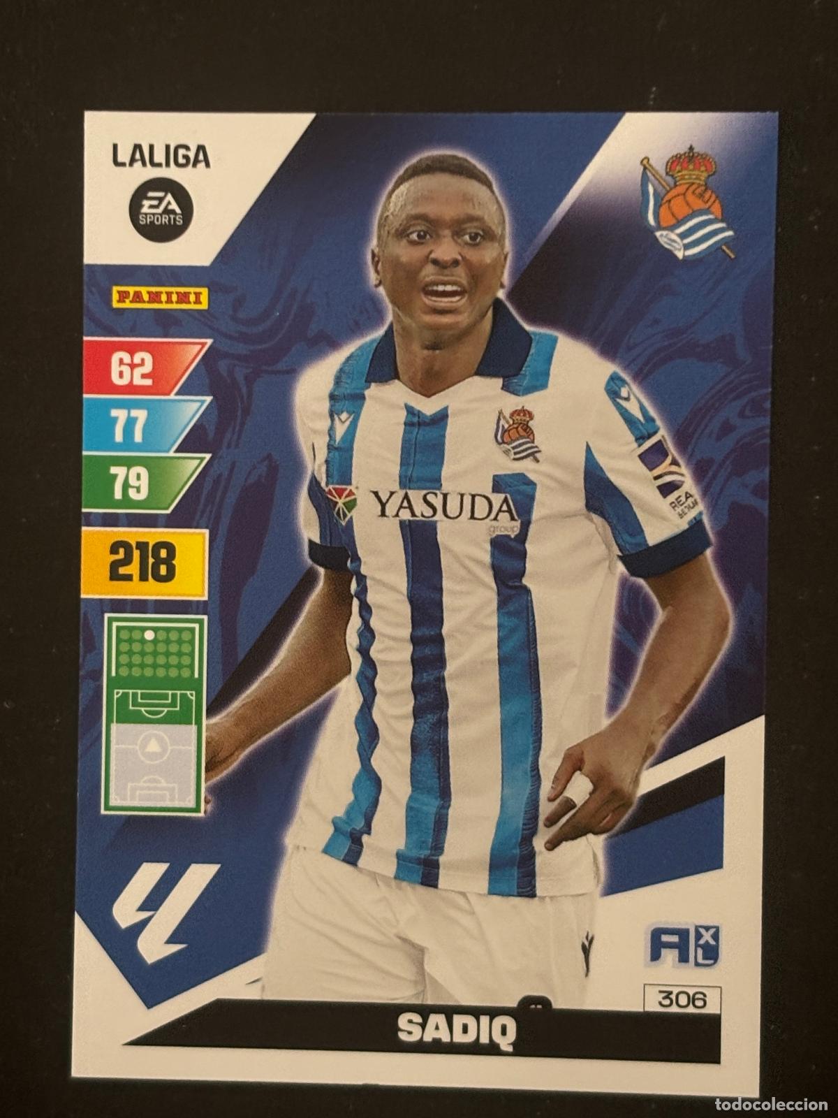Cartes &agrave; collectionner de Football: 306 SADIQ REAL SOCIEDAD ADRENALYN XL LALIGA EA SPORTS 23-24 2023-2024 PANINI
