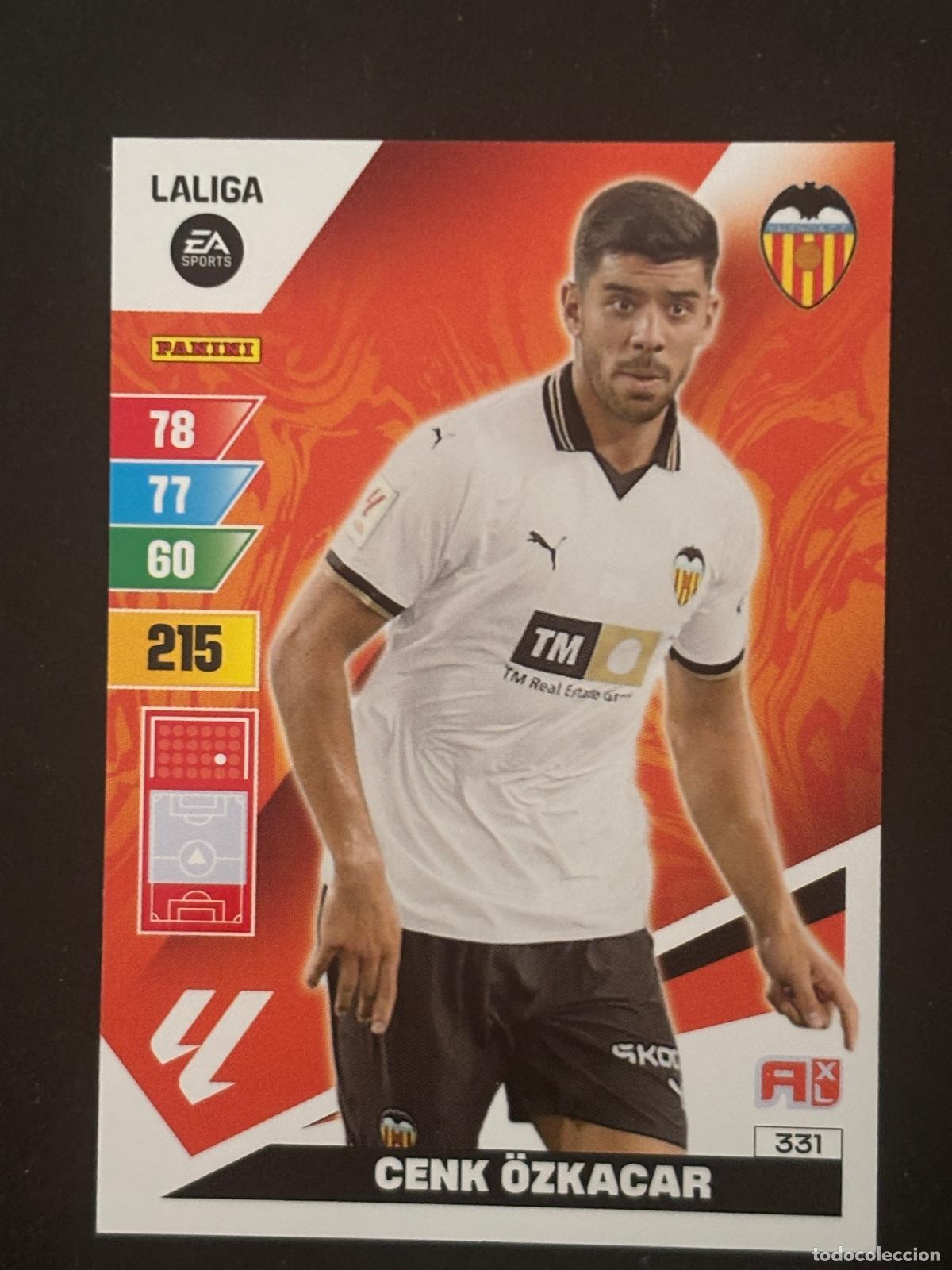 Cartes &agrave; collectionner de Football: 331 CENK &Ouml;ZKACAR VALENCIA ADRENALYN XL LALIGA EA SPORTS 23-24 2023-2024 PANINI