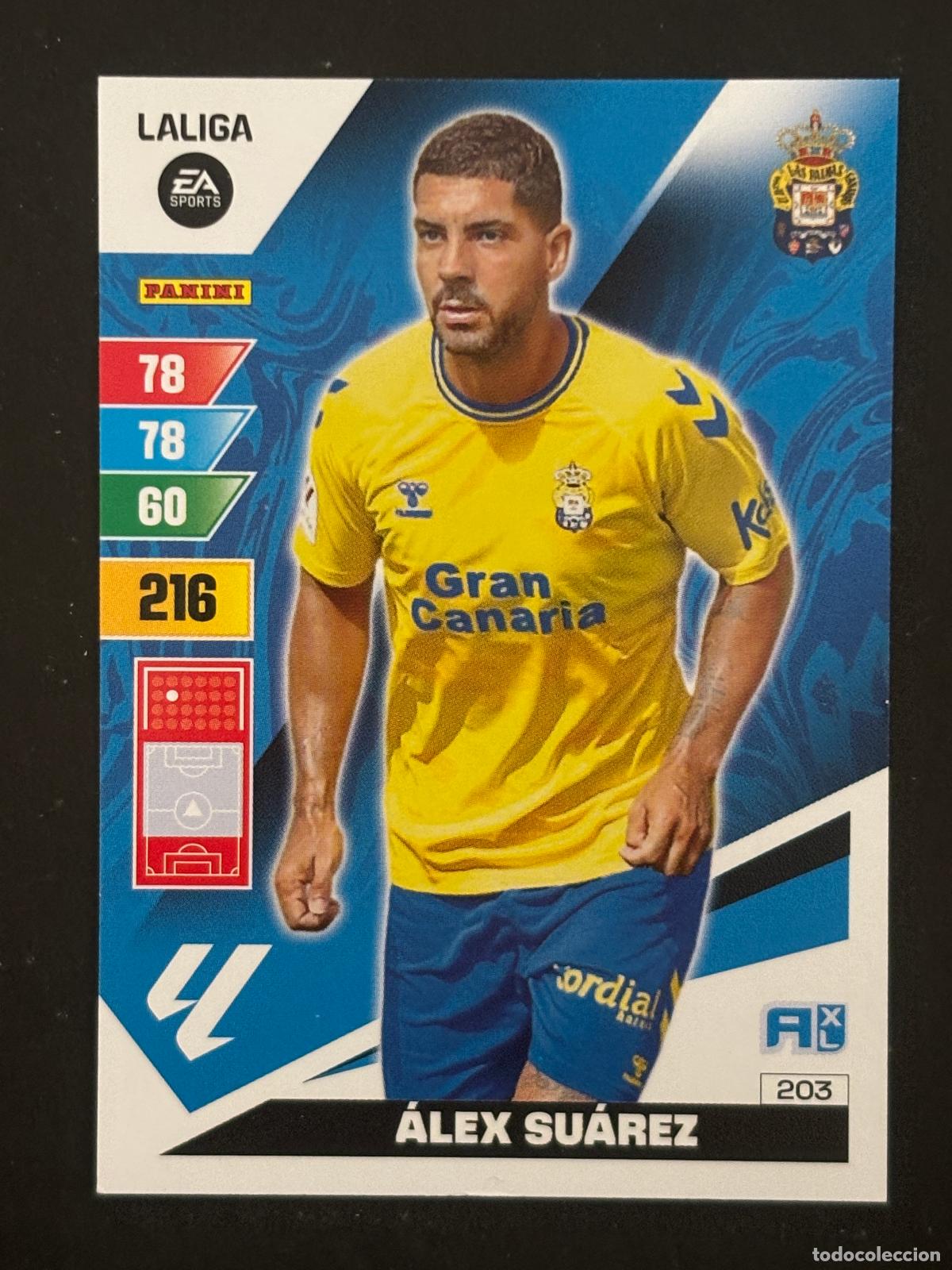 Cartes &agrave; collectionner de Football: 203 &Aacute;LEX SU&Aacute;REZ LAS PALMAS ADRENALYN XL LALIGA EA SPORTS 23-24 2023-2024 PANINI