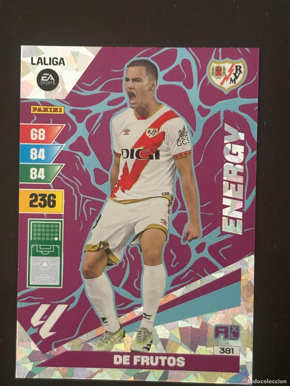 Cromos de Futebol: 381 DE FRUTOS RAYO ENERGY ADRENALYN XL LALIGA EA SPORTS 23-24 2023-2024 PANINI