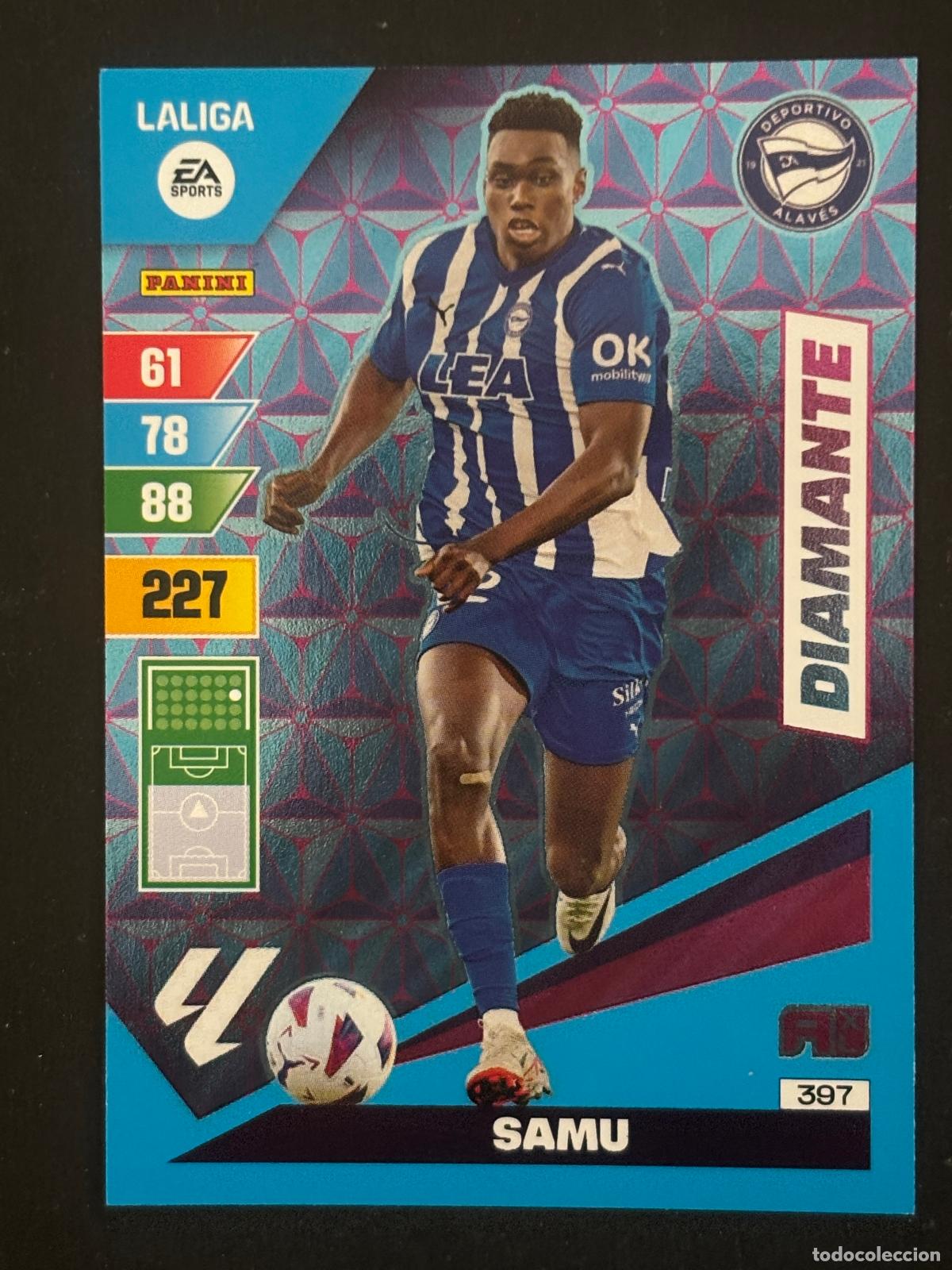 Cromos de Futebol: 397 SAMU ALAVES DIAMANTE ADRENALYN XL LALIGA EA SPORTS 23-24 2023-2024 PANINI