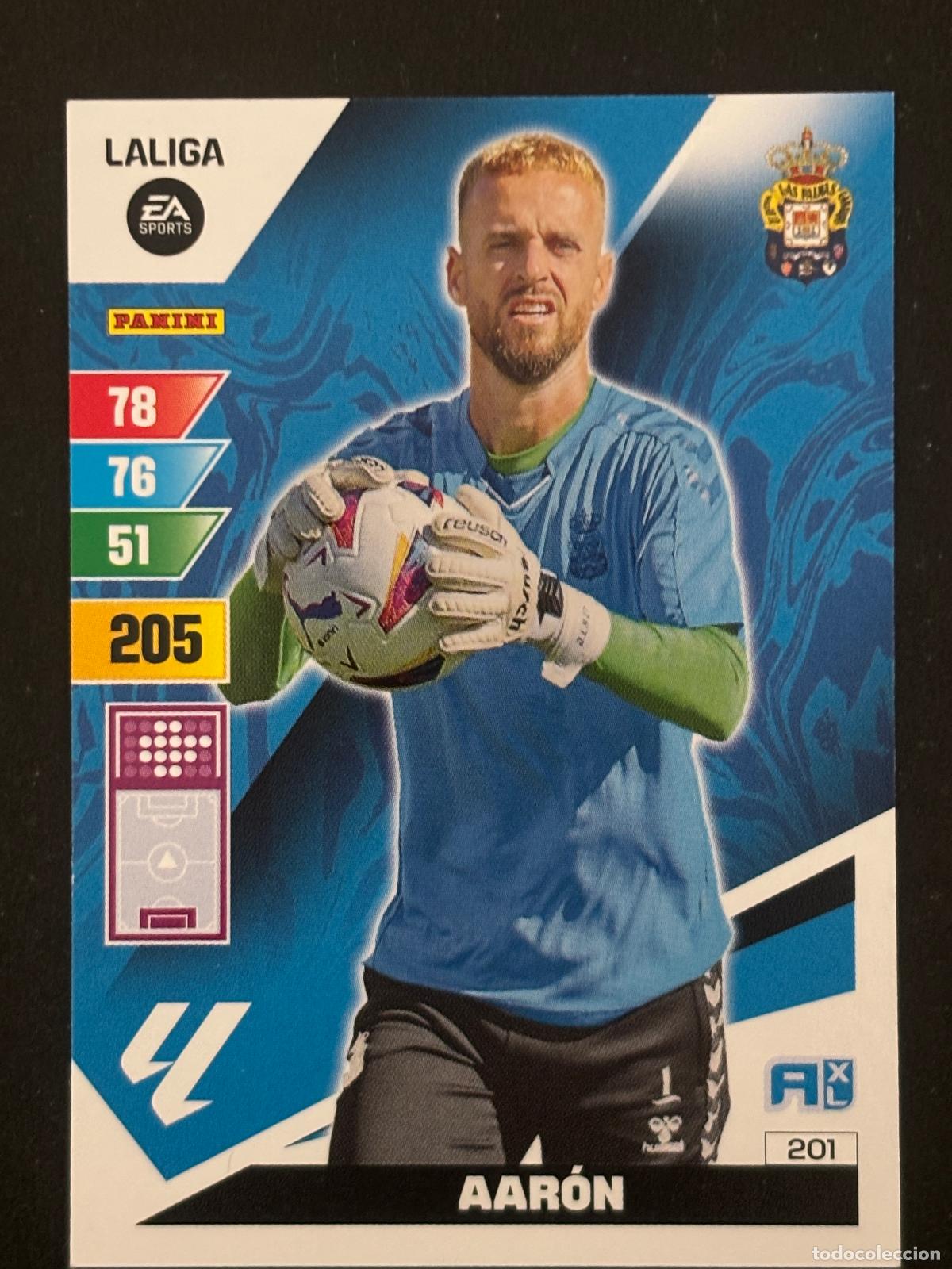 Cromos de Futebol: 201 AAR&Oacute;N LAS PALMAS ADRENALYN XL LALIGA EA SPORTS 23-24 2023-2024 PANINI