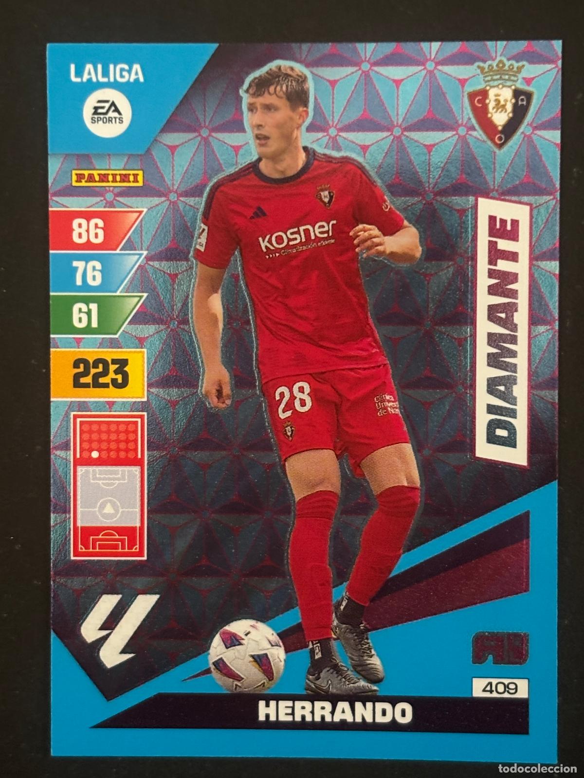 Cromos de Futebol: 409 HERRANDO OSASUNA DIAMANTE ADRENALYN XL LALIGA EA SPORTS 23-24 2023-2024 PANINI
