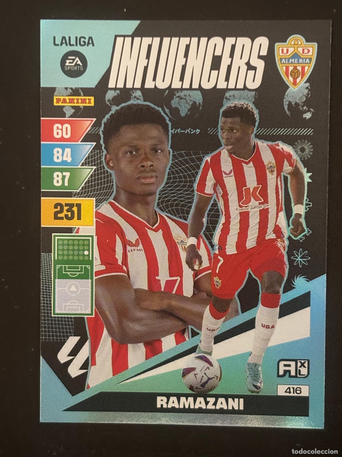 Cromos de Futebol: 416 RAMAZANI ALMERIA INFLUENCERS ADRENALYN XL LALIGA EA SPORTS 23-24 2023-2024 PANINI
