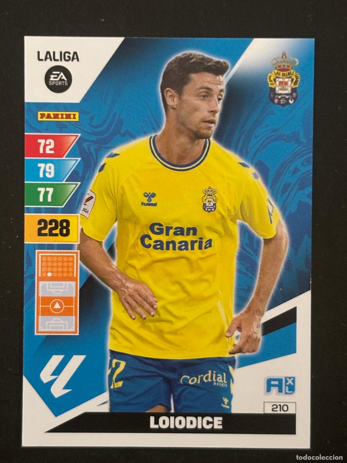 Cartes &agrave; collectionner de Football: 210 LOIODICE LAS PALMAS ADRENALYN XL LALIGA EA SPORTS 23-24 2023-2024 PANINI