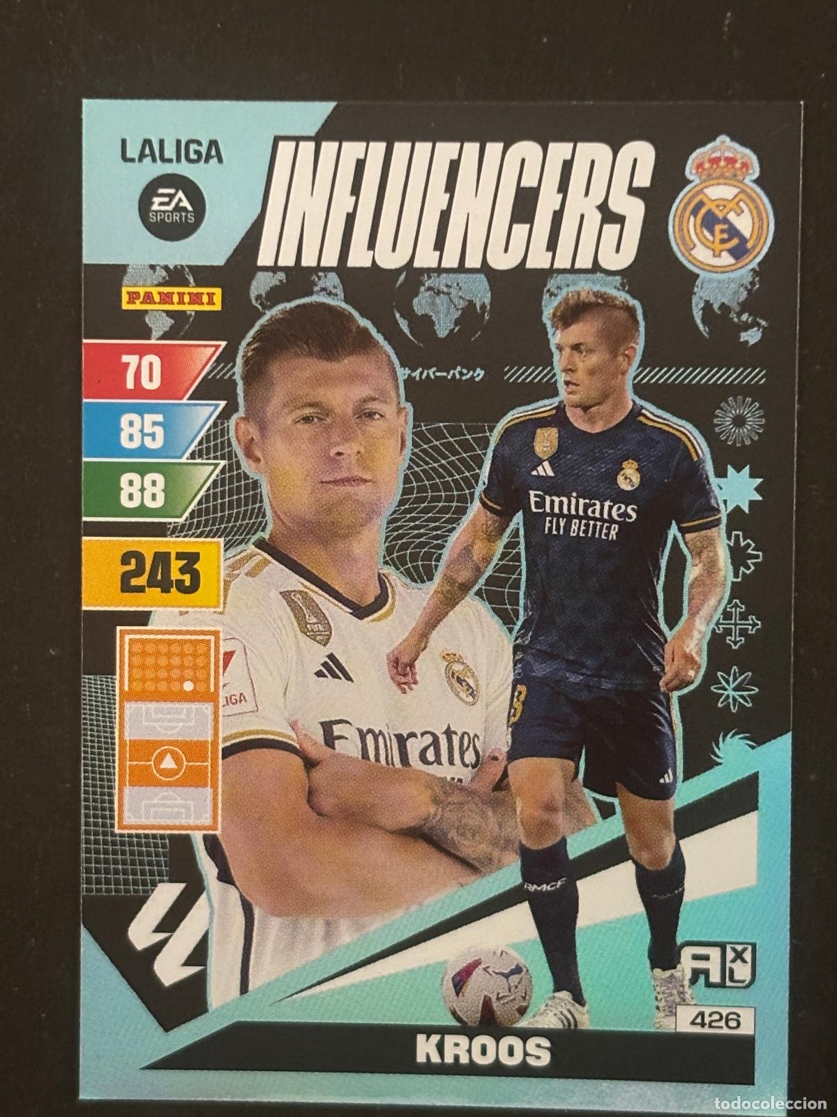 Cartes &agrave; collectionner de Football: 426 KROOS REAL MADRID INFLUENCERS ADRENALYN XL LALIGA EA SPORTS 23-24 2023-2024 PANINI