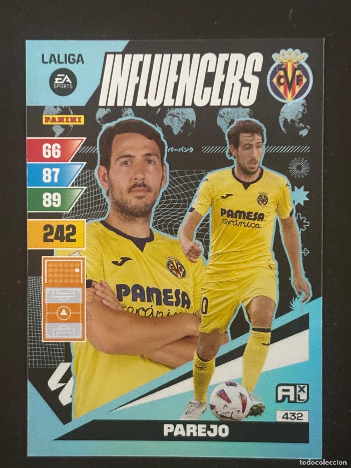 Cartes &agrave; collectionner de Football: 432 PAREJO VILLARREAL INFLUENCERS ADRENALYN XL LALIGA EA SPORTS 23-24 2023-2024 PANINI