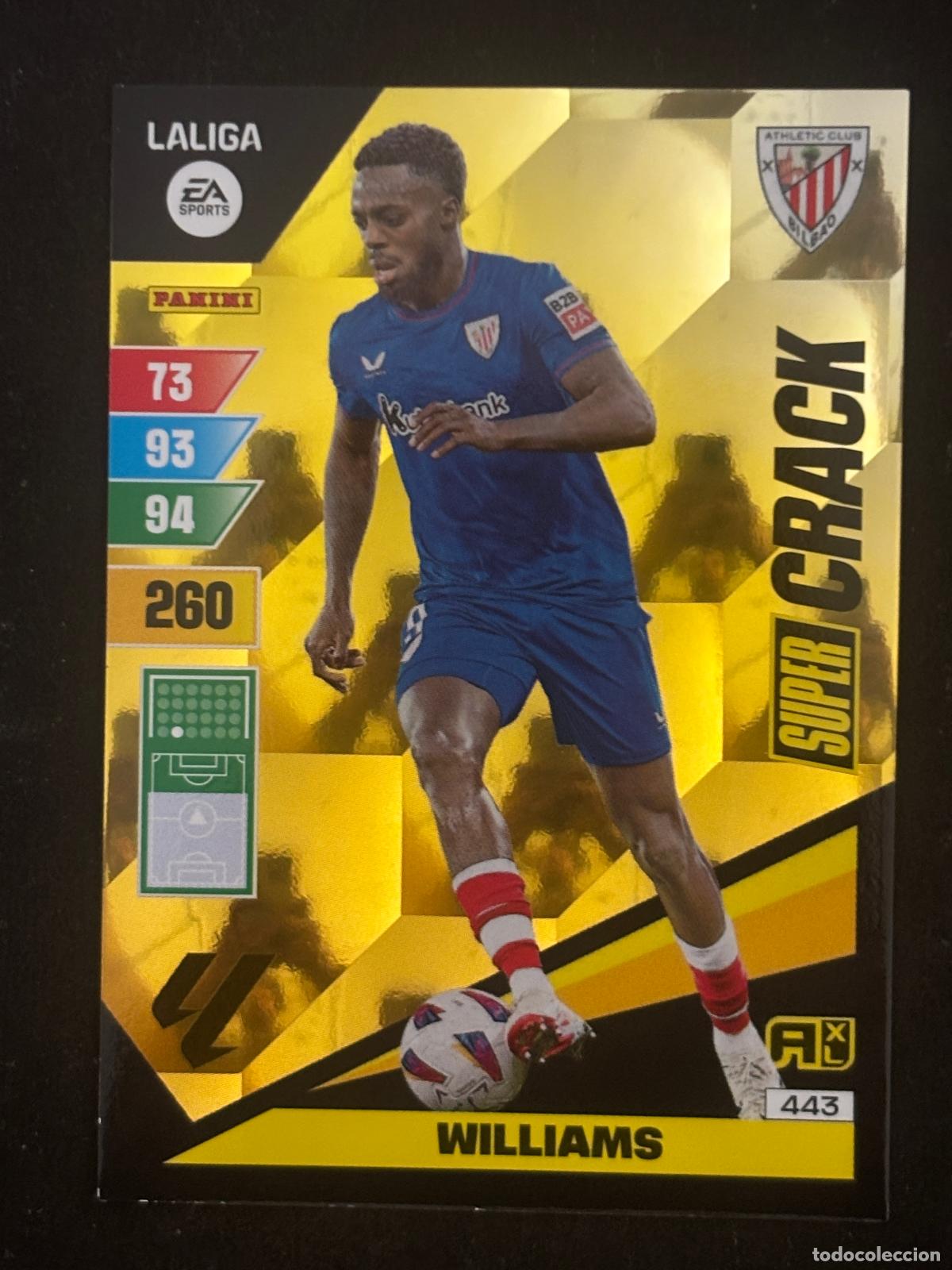 Cartes &agrave; collectionner de Football: 443 WILLIAMS AT BILBAO SUPER CRACK ADRENALYN XL LALIGA EA SPORTS 23-24 2023-2024 PANINI