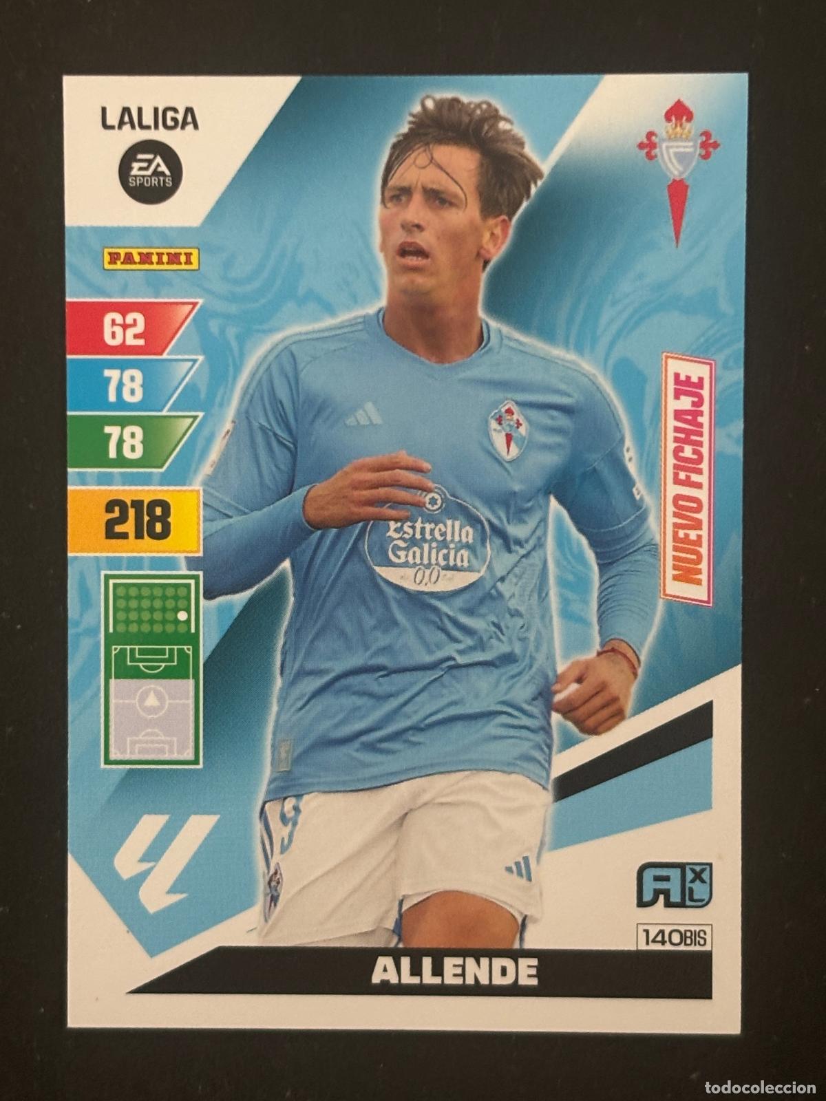 Figurine di Calcio: 140BIS ALLENDE CELTA ADRENALYN PLUS 2&ordf; EDICI&Oacute;N ADRENALYN XL LALIGA 23-24 2023-2024