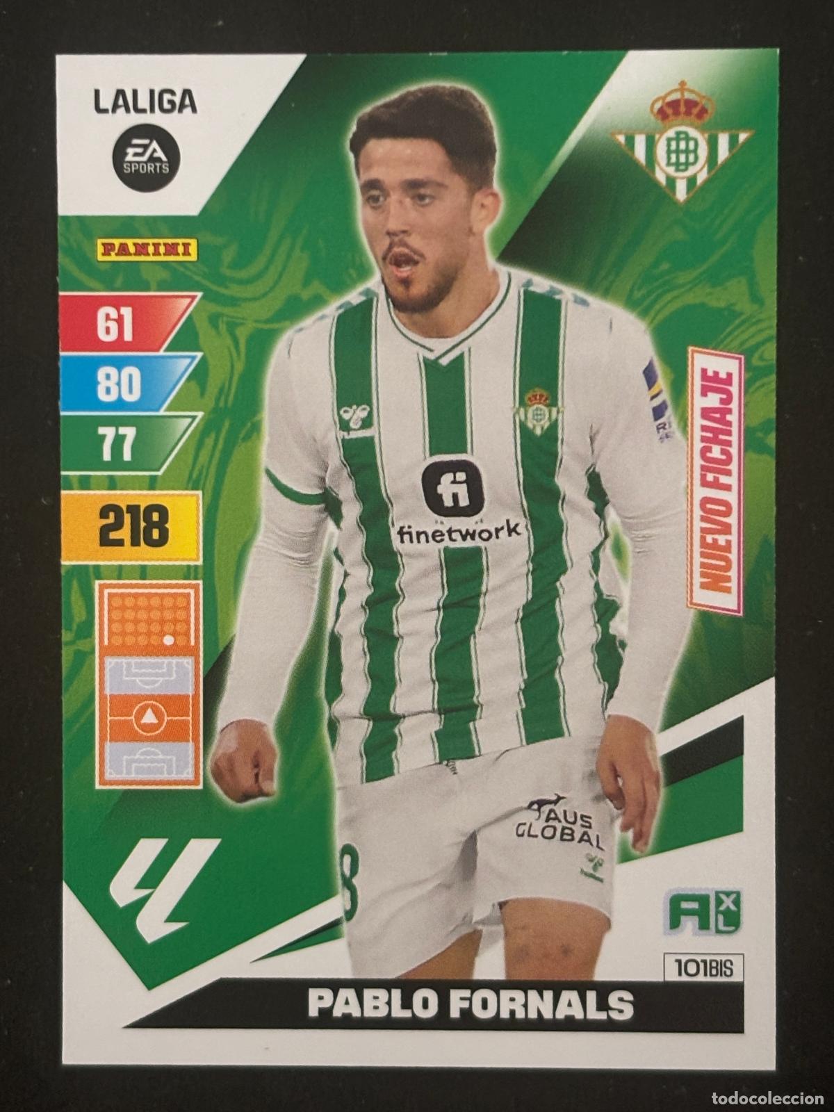 Fu&szlig;ball-Sticker: 101BIS PABLO FORNALS BETIS ADRENALYN PLUS 2&ordf; EDICI&Oacute;N ADRENALYN XL LALIGA 23-24 2023-2024