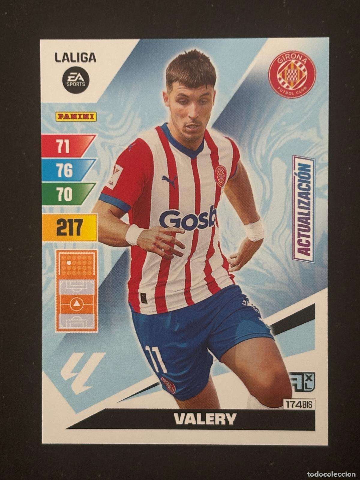 Fu&szlig;ball-Sticker: 174BIS VALERY GIRONA ADRENALYN PLUS 2&ordf; EDICI&Oacute;N ADRENALYN XL LALIGA 23-24 2023-2024