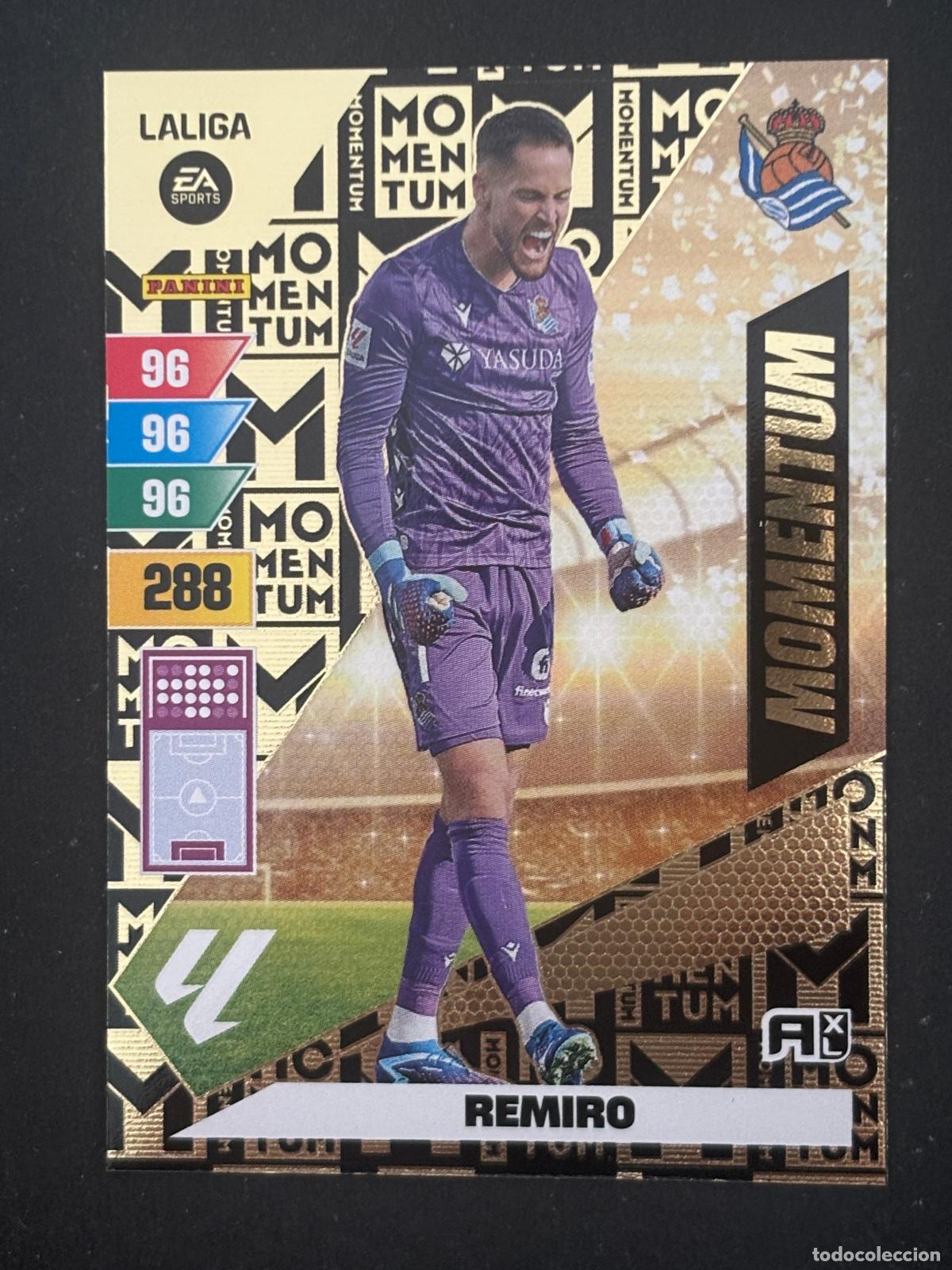 Fu&szlig;ball-Sticker: REMIRO REAL SOCIEDAD MOMENTUM ADRENALYN XL LALIGA EA SPORTS 23-24 2023-2024 PANINI