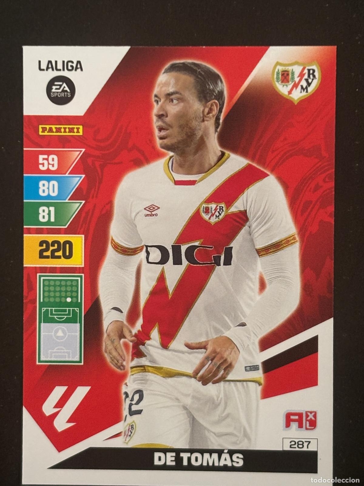 Fu&szlig;ball-Sticker: 287 DE TOM&Aacute;S RAYO ADRENALYN XL LALIGA EA SPORTS 23-24 2023-2024 PANINI