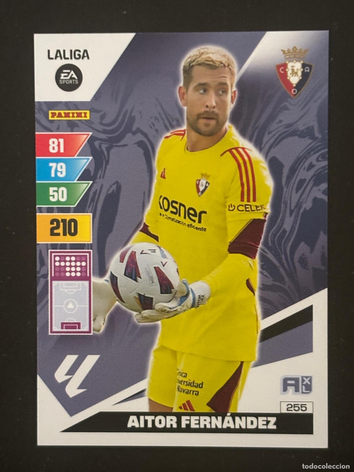 Fu&szlig;ball-Sticker: 255 AITOR FERN&Aacute;NDEZ OSASUNA ADRENALYN XL LALIGA EA SPORTS 23-24 2023-2024 PANINI