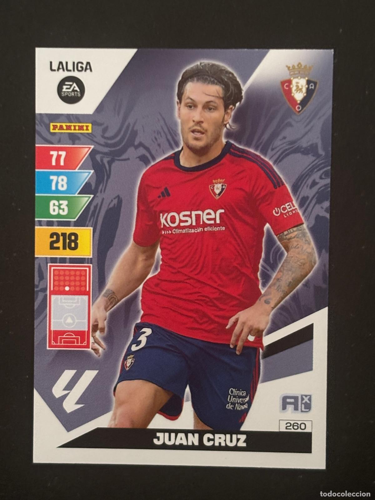 Fu&szlig;ball-Sticker: 260 JUAN CRUZ OSASUNA ADRENALYN XL LALIGA EA SPORTS 23-24 2023-2024 PANINI