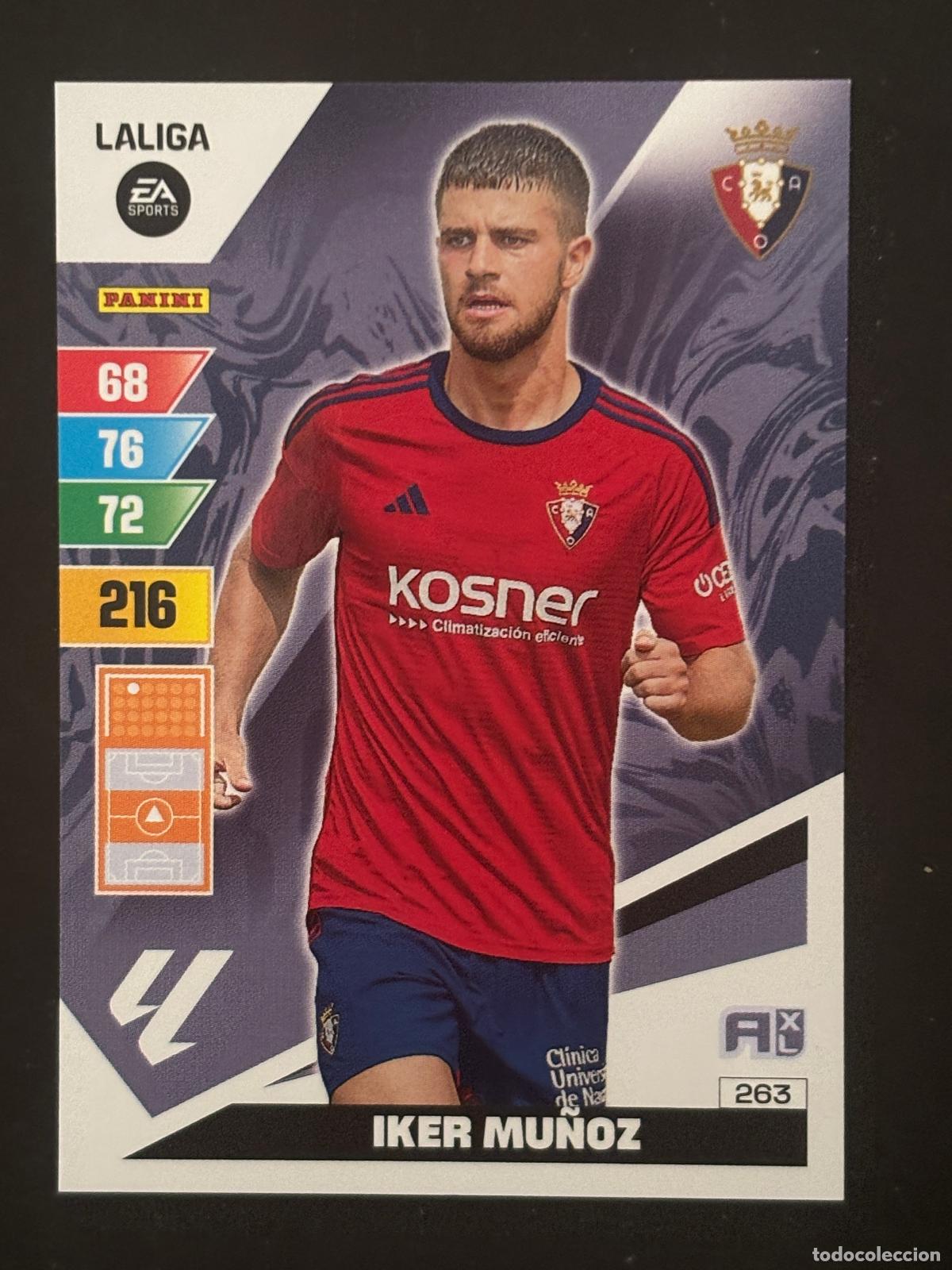Fu&szlig;ball-Sticker: 263 IKER MU&Ntilde;OZ OSASUNA ADRENALYN XL LALIGA EA SPORTS 23-24 2023-2024 PANINI