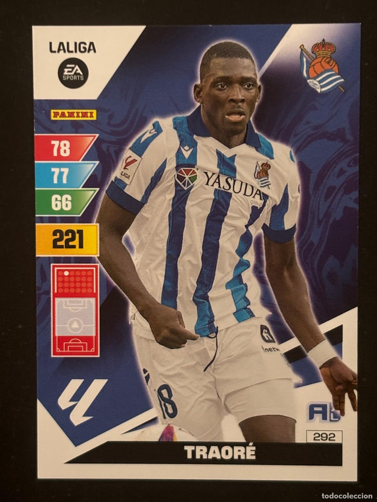 Fu&szlig;ball-Sticker: 292 TRAOR&Eacute; REAL SOCIEDAD ADRENALYN XL LALIGA EA SPORTS 23-24 2023-2024 PANINI