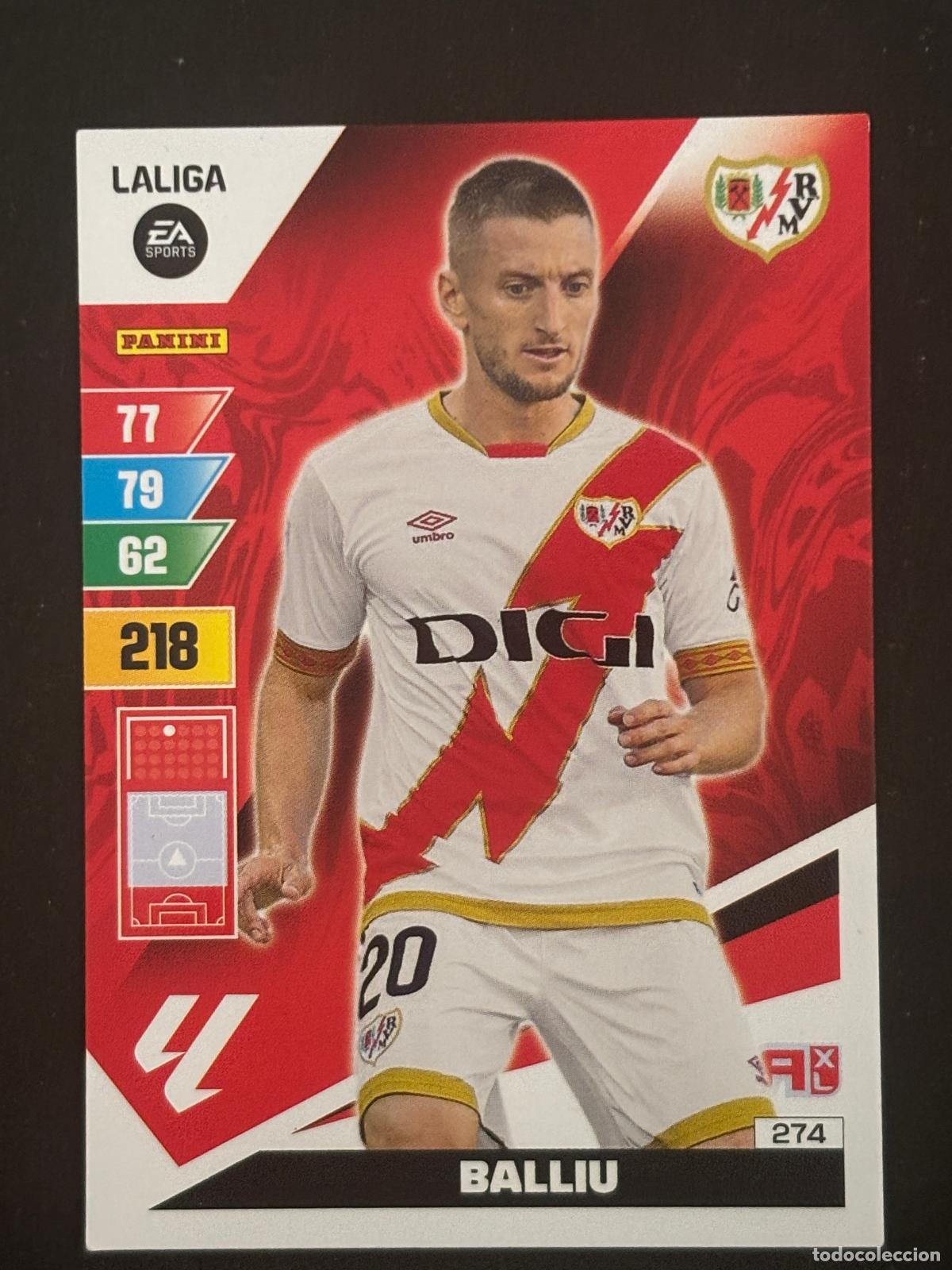 Fu&szlig;ball-Sticker: 274 BALLIU RAYO ADRENALYN XL LALIGA EA SPORTS 23-24 2023-2024 PANINI