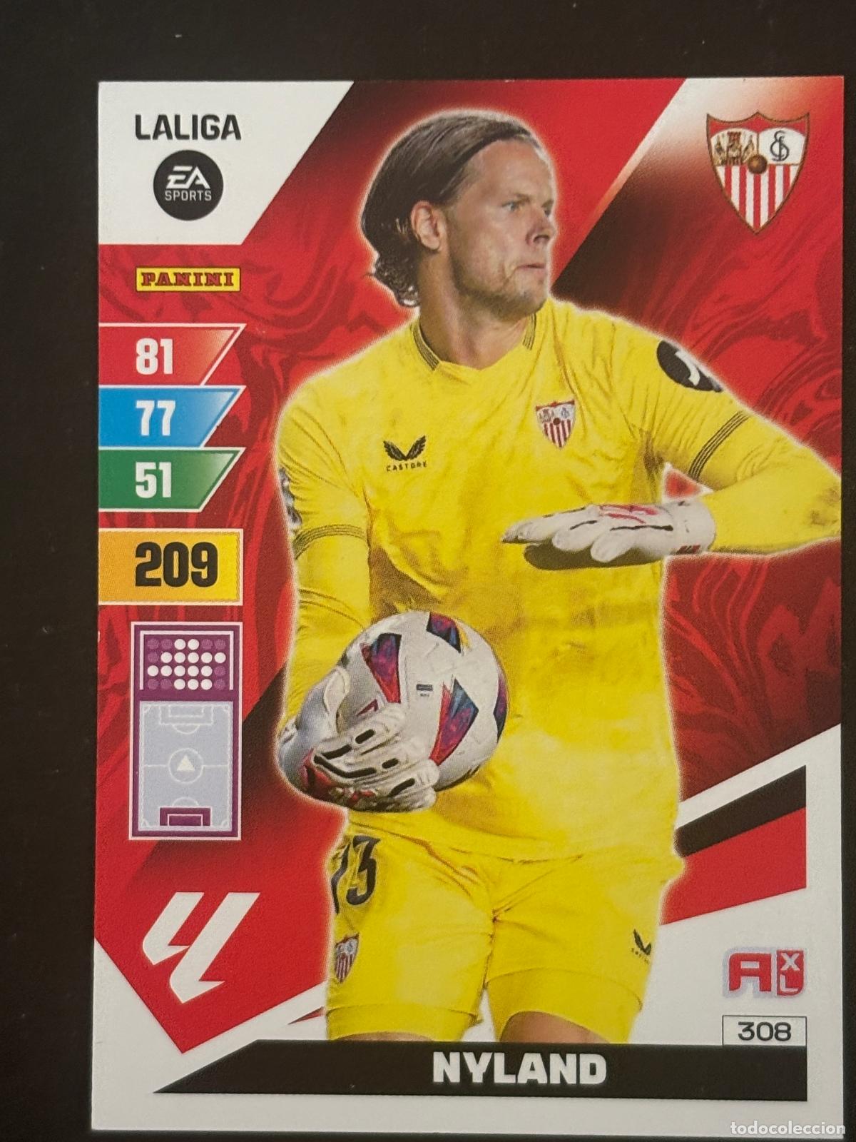 Fu&szlig;ball-Sticker: 308 NYLAND SEVILLA ADRENALYN XL LALIGA EA SPORTS 23-24 2023-2024 PANINI