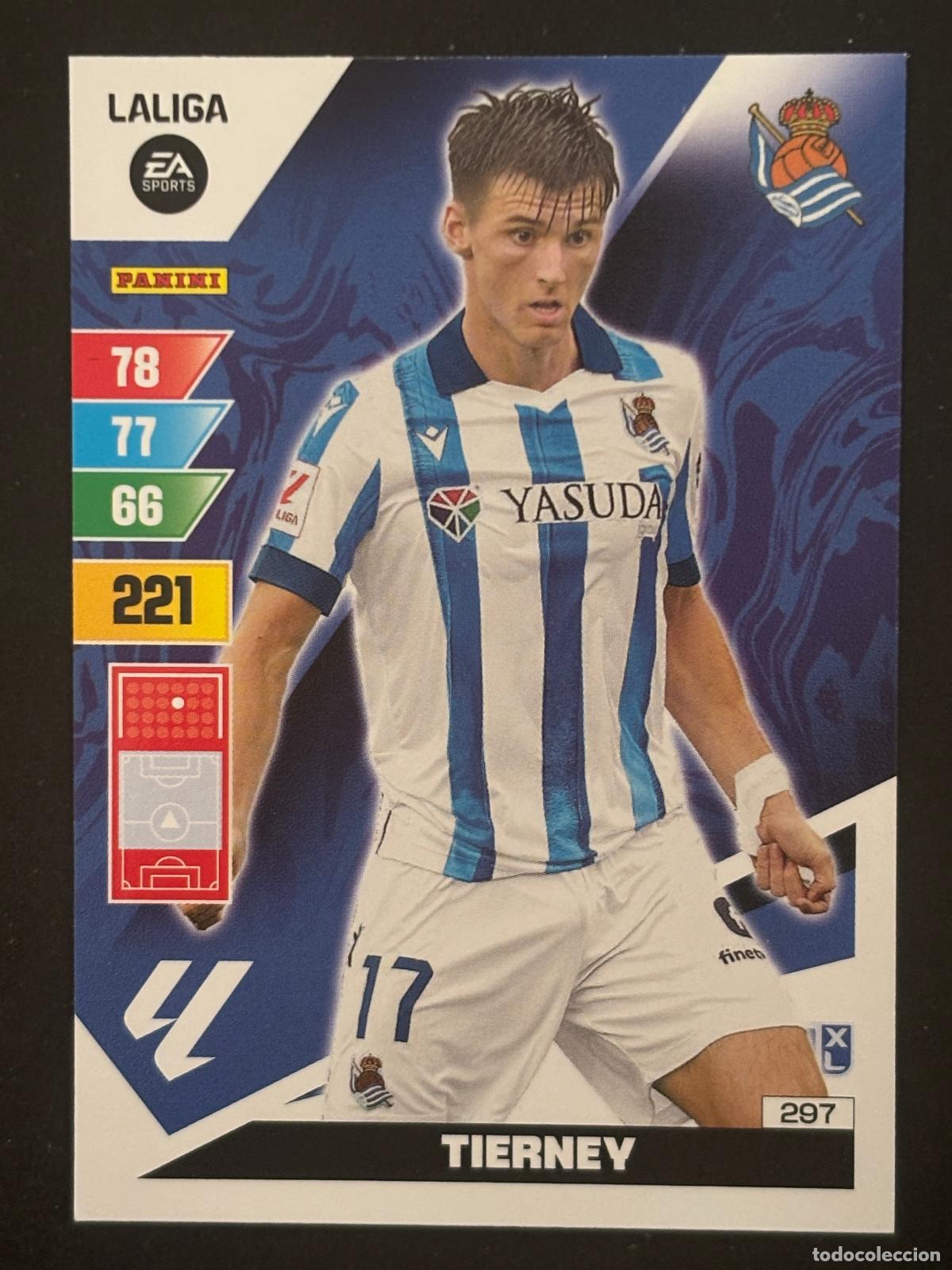 Fu&szlig;ball-Sticker: 297 TIERNEY REAL SOCIEDAD ADRENALYN XL LALIGA EA SPORTS 23-24 2023-2024 PANINI