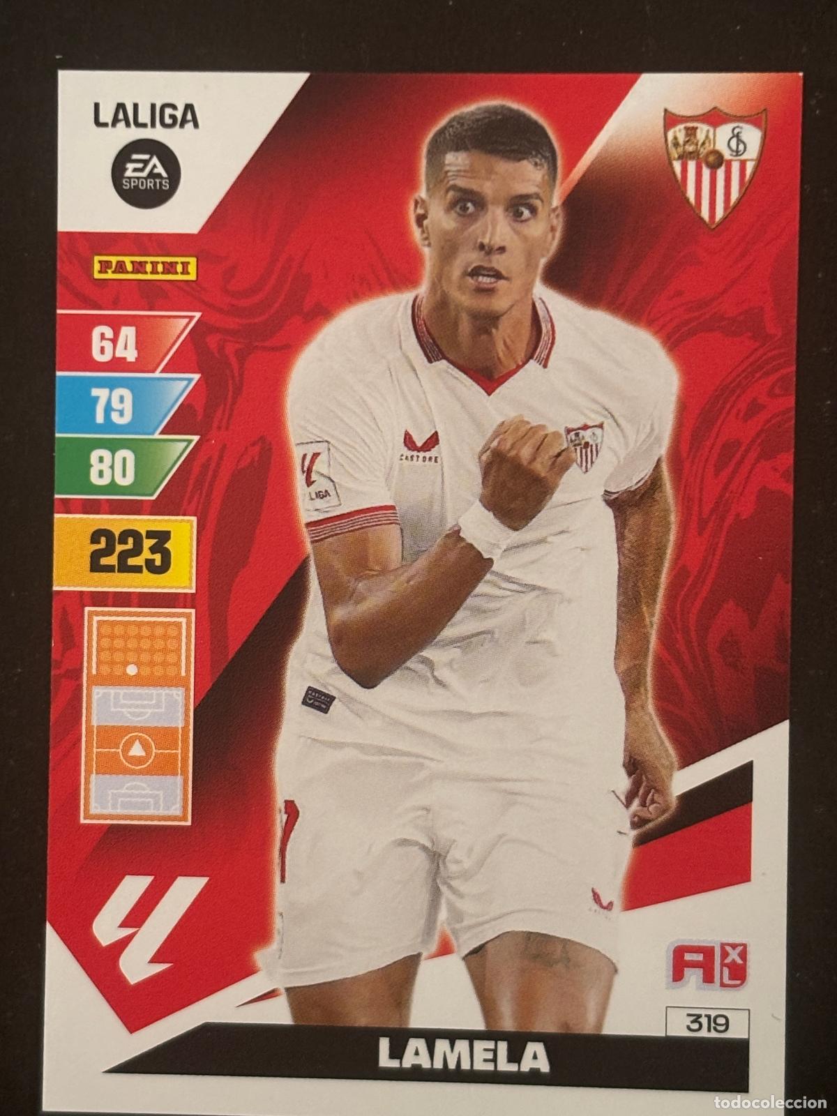 Cromos de f&uacute;tbol: 319 LAMELA SEVILLA ADRENALYN XL LALIGA EA SPORTS 23-24 2023-2024 PANINI