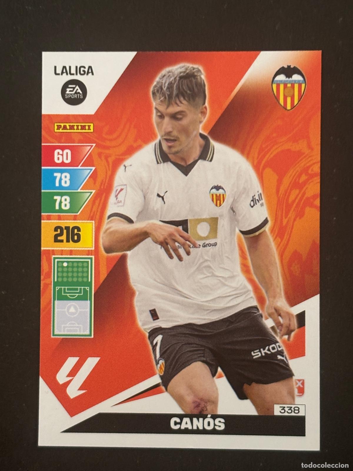Cromos de f&uacute;tbol: 338 CAN&Oacute;S VALENCIA ADRENALYN XL LALIGA EA SPORTS 23-24 2023-2024 PANINI
