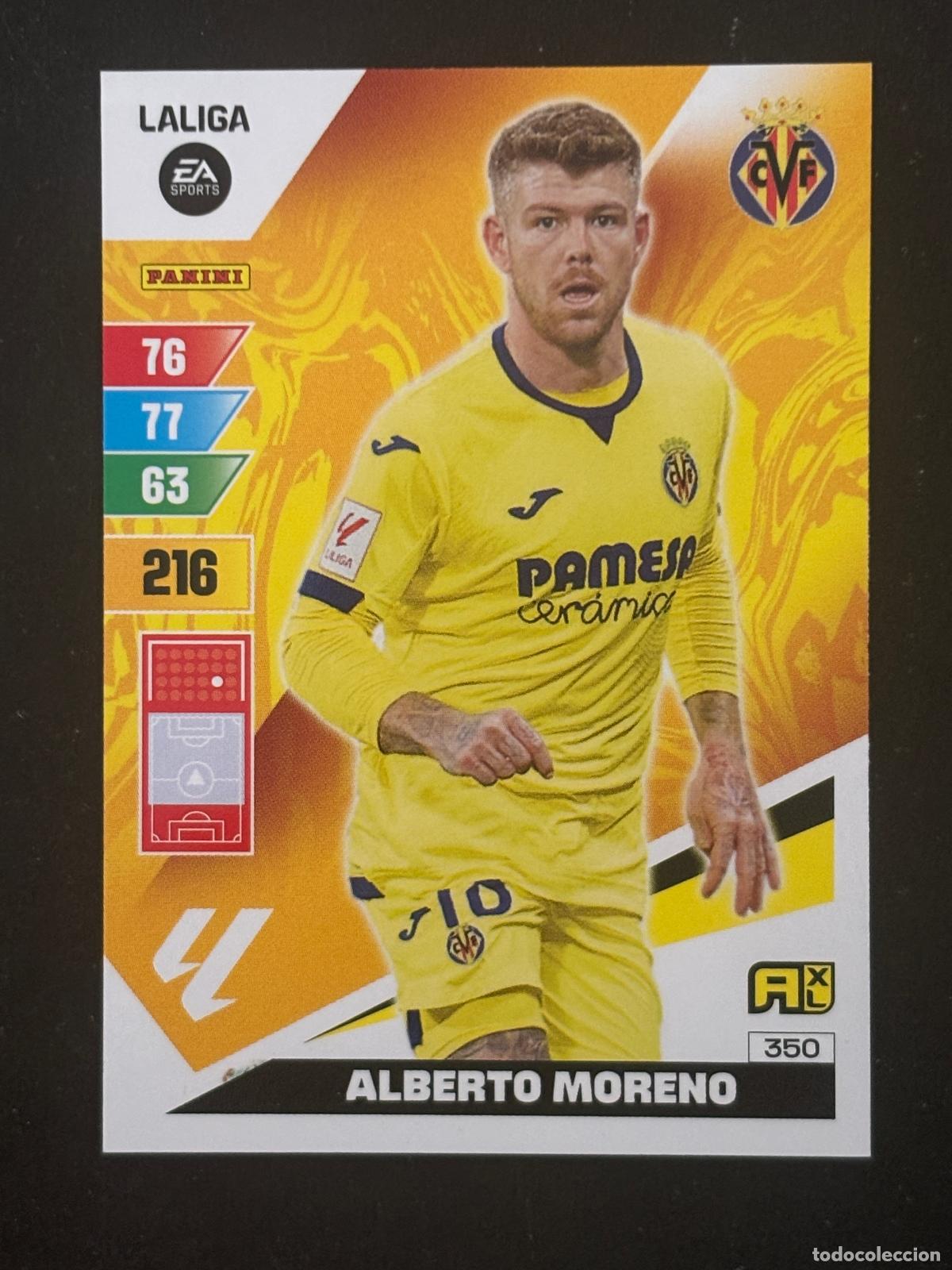Cromos de f&uacute;tbol: 350 ALBERTO MORENO VILLARREAL ADRENALYN XL LALIGA EA SPORTS 23-24 2023-2024 PANINI