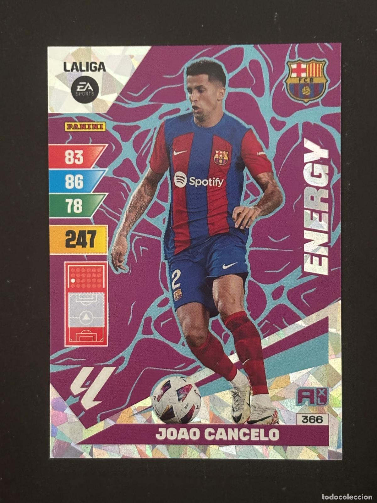Cromos de Futebol: 366 JOAO CANCELO BARCELONA ENERGY ADRENALYN XL LALIGA EA SPORTS 23-24 2023-2024 PANINI