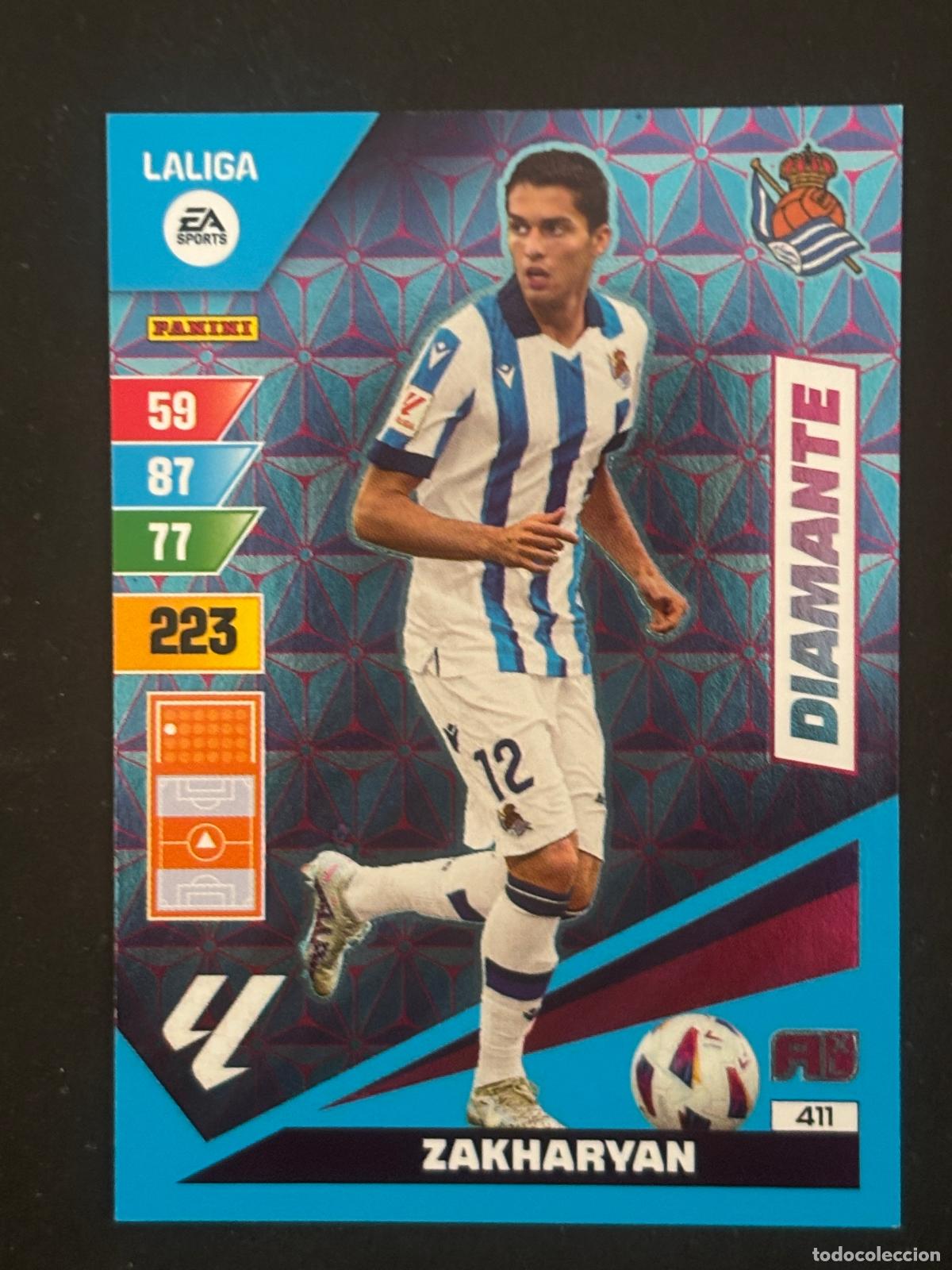 Cromos de Futebol: 411 ZAKHARYAN REAL SOCIEDAD DIAMANTE ADRENALYN XL LALIGA EA SPORTS 23-24 2023-2024 PANINI