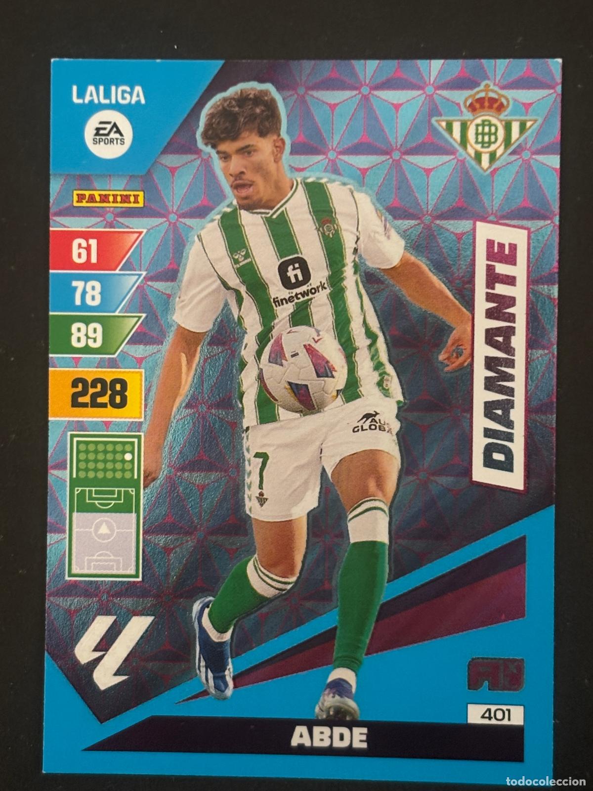 Cromos de f&uacute;tbol: 401 ABDE BETIS DIAMANTE ADRENALYN XL LALIGA EA SPORTS 23-24 2023-2024 PANINI