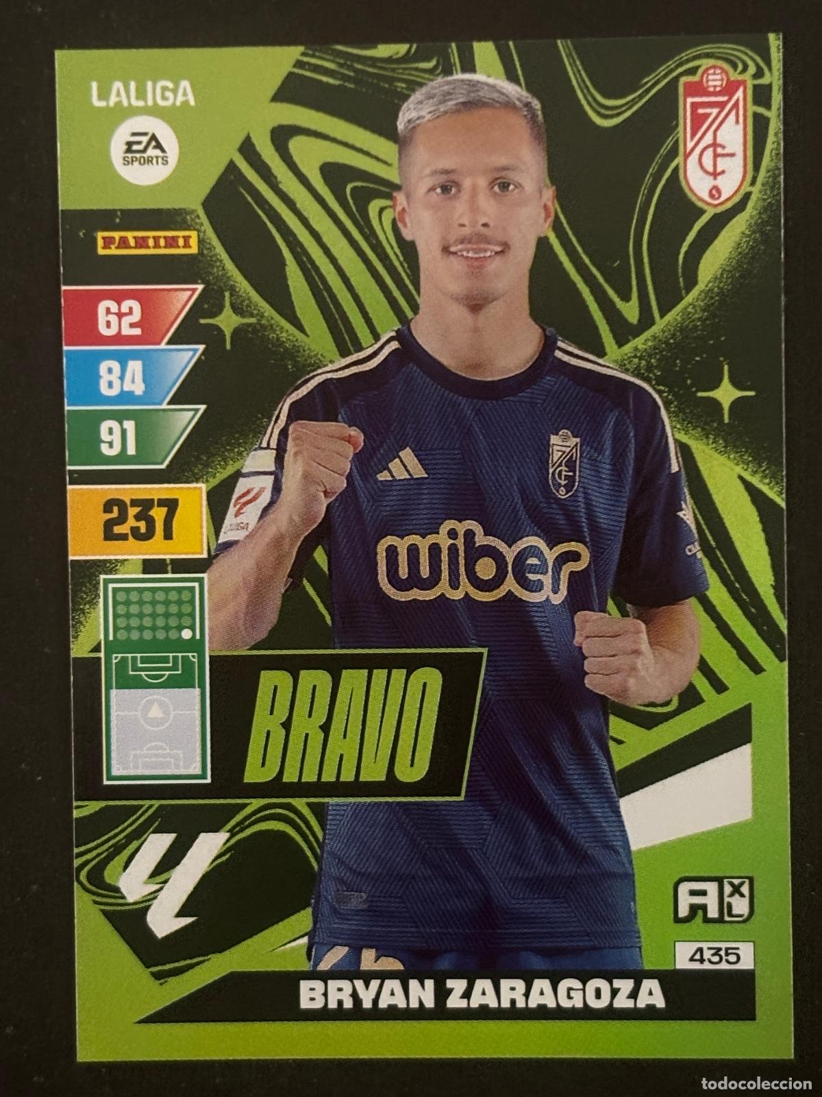 Fu&szlig;ball-Sticker: 435 BRYAN ZARAGOZA GRANADA BRAVO ADRENALYN XL LALIGA EA SPORTS 23-24 2023-2024 PANINI