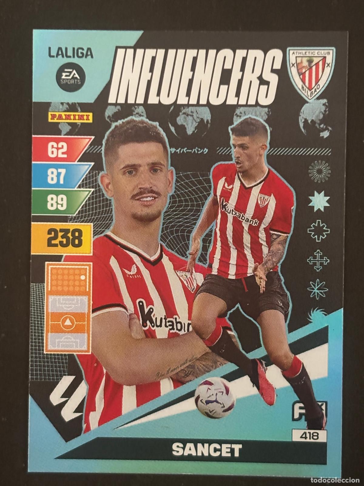Fu&szlig;ball-Sticker: 418 SANCET AT BILBAO INFLUENCERS ADRENALYN XL LALIGA EA SPORTS 23-24 2023-2024 PANINI