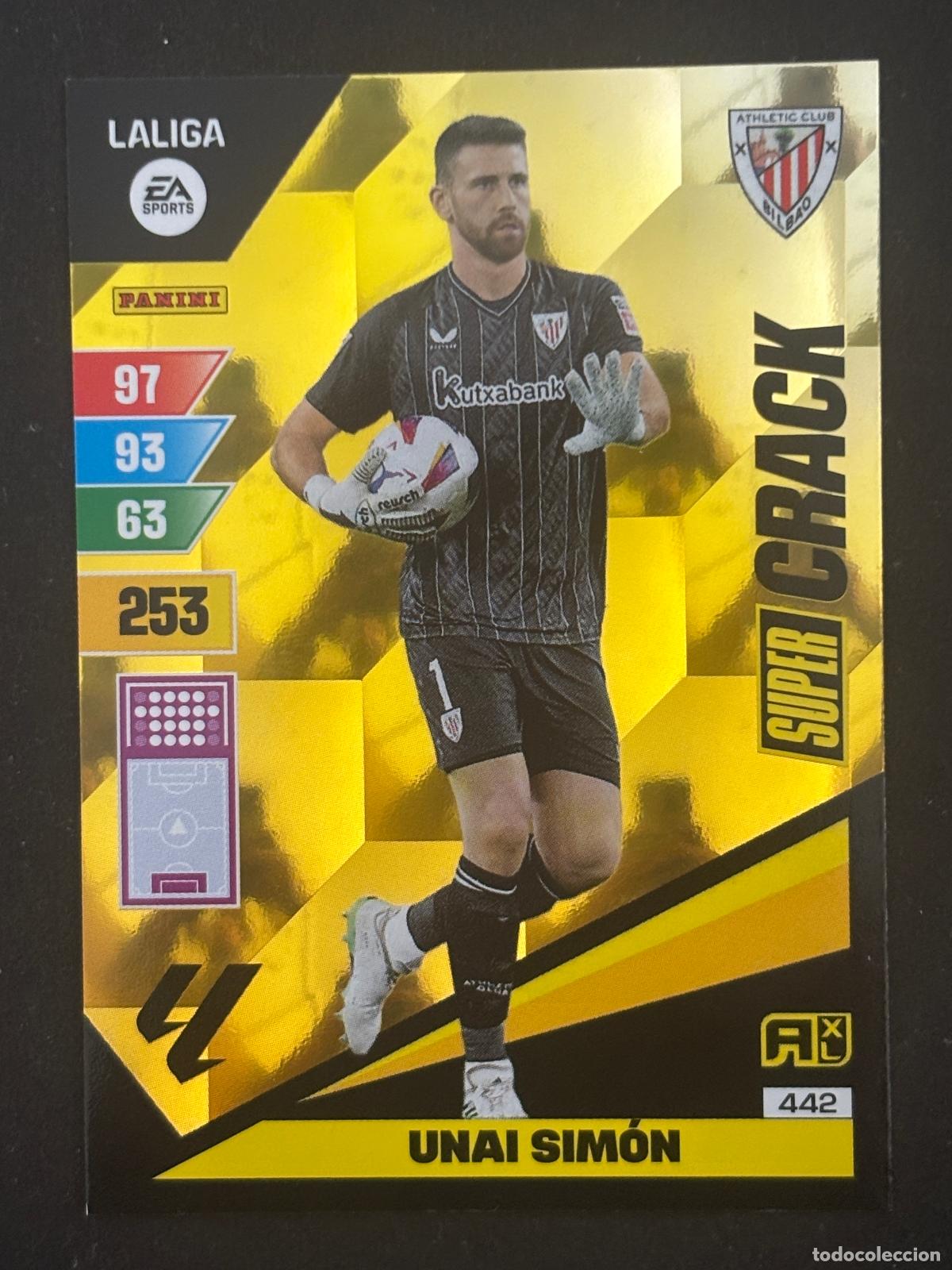 Fu&szlig;ball-Sticker: 442 UNAI SIM&Oacute;N AT BILBAO SUPER CRACK ADRENALYN XL LALIGA EA SPORTS 23-24 2023-2024 PANINI
