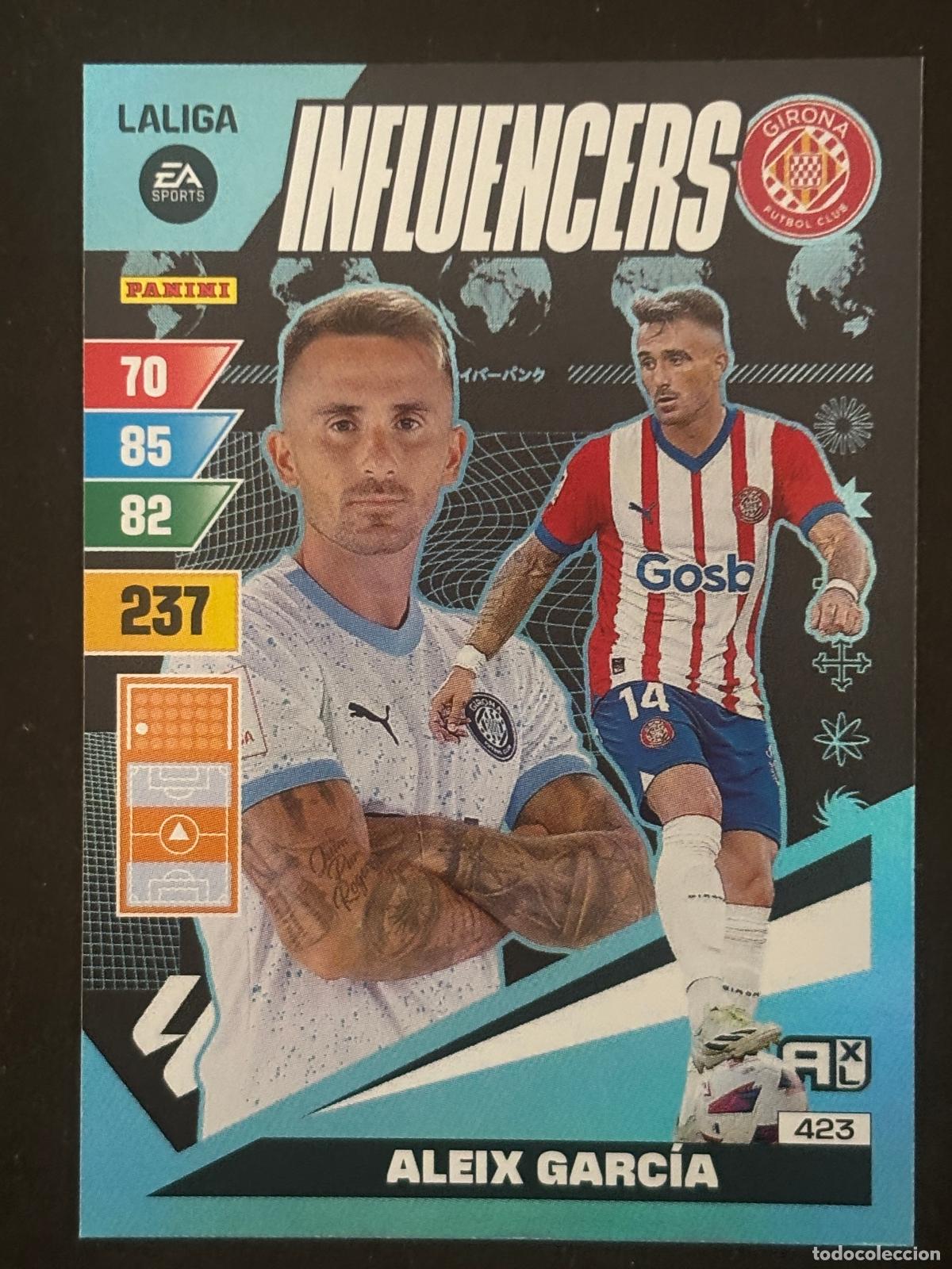 Fu&szlig;ball-Sticker: 423 ALEIX GARC&Iacute;A GIRONA INFLUENCERS ADRENALYN XL LALIGA EA SPORTS 23-24 2023-2024 PANINI