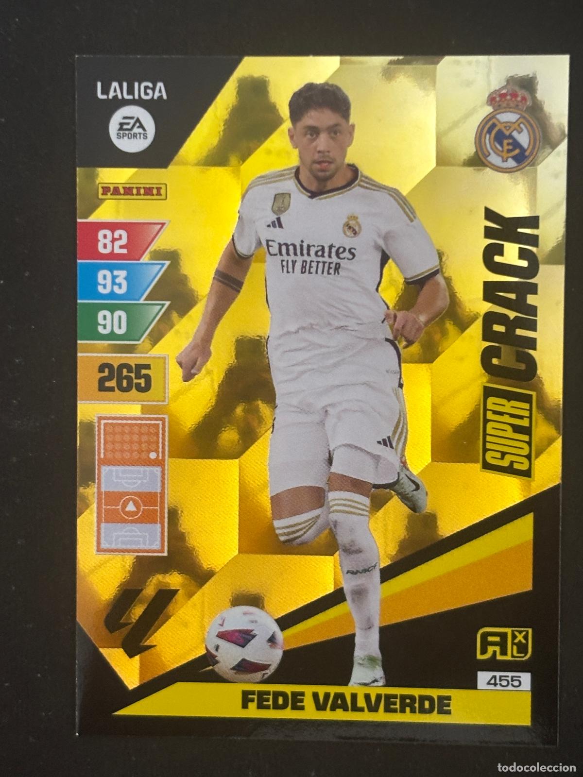 Fu&szlig;ball-Sticker: 455 FEDE VALVERDE REAL MADRID SUPER CRACK ADRENALYN XL LALIGA EA SPORTS 23-24 2023-2024
