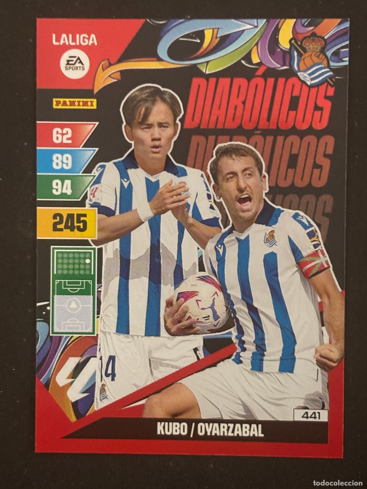 Fu&szlig;ball-Sticker: 441 KUBO/OYARZABAL REAL SOCIEDAD DIAB&Oacute;LICOS ADRENALYN XL LALIGA EA SPORTS 23-24 2023-2024