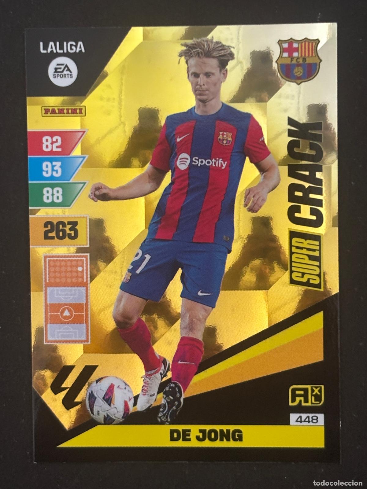 Fu&szlig;ball-Sticker: 448 DE JONG BARCELONA SUPER CRACK ADRENALYN XL LALIGA EA SPORTS 23-24 2023-2024 PANINI